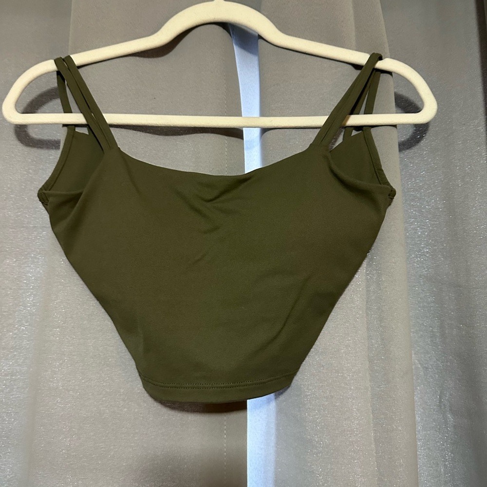 HALARA Olive Green Crop Top